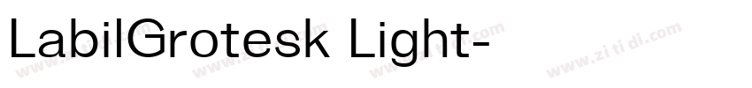LabilGrotesk Light字体转换